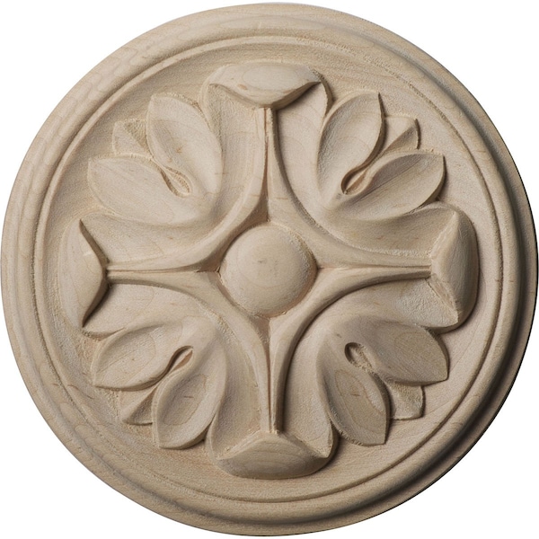 Ekena Millwork 5"W x 5"H x 3/4"P Raymond Round Rosette, Cherry ROS05X05RACH - main